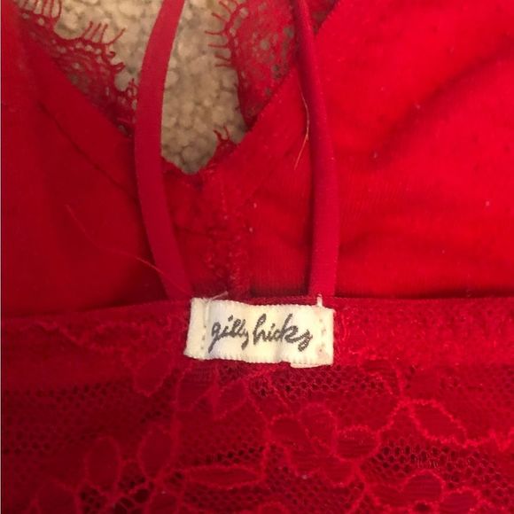 Boho Outfit
LuLa Rou Red Lace Skirt
Gilly Hicks Bralette 
White Blouse 
Sz Sm - Picture 12 of 14